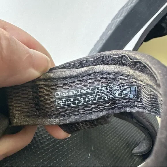 Teva Black Flatform Universal Platform Adjustable Sandals - Picture 10 of 10